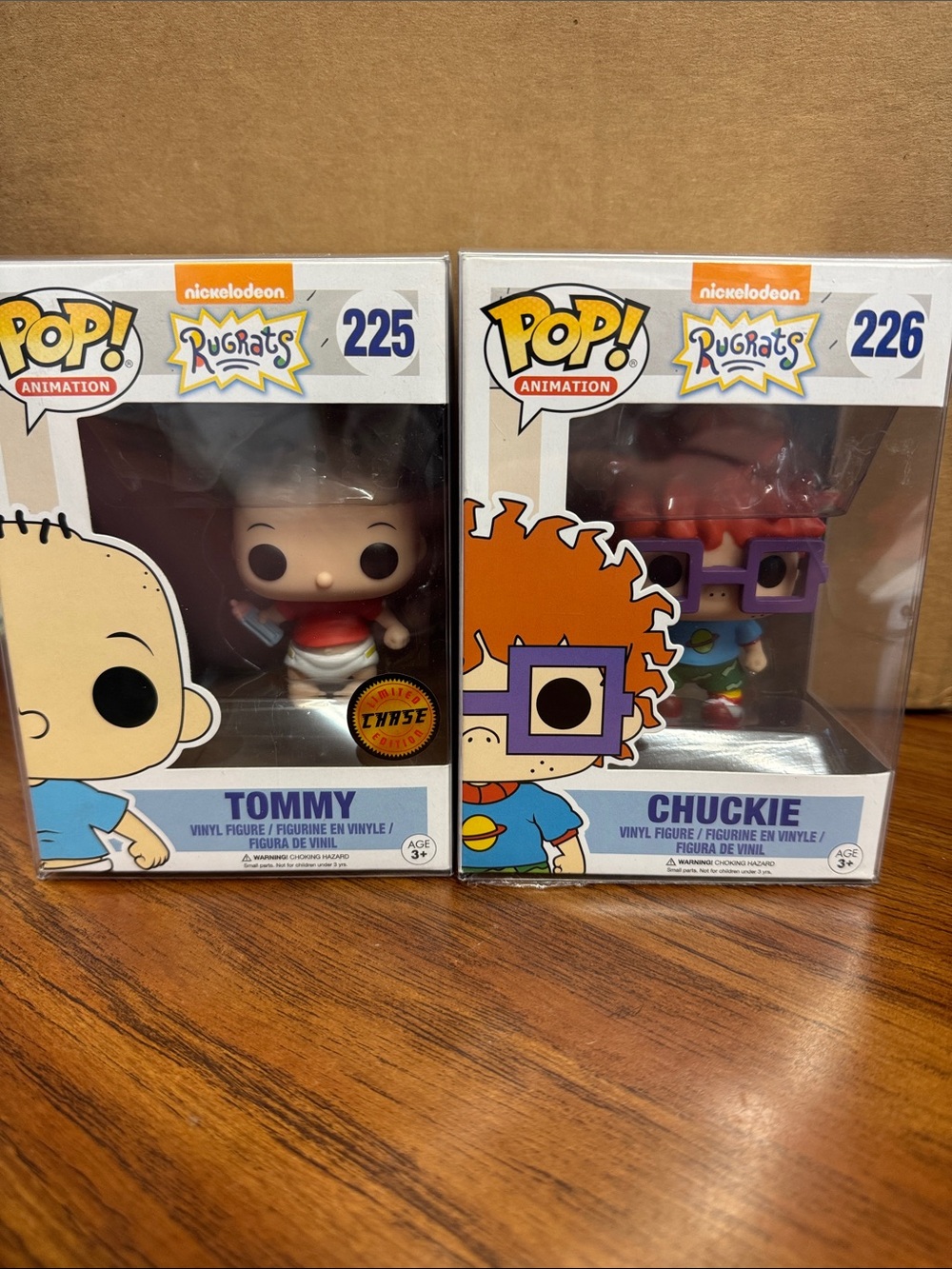 Funko Rugrats Tommy & Chuckie Vinyl Figures - Red, Blue, Purple, Orange